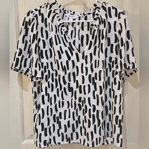 Nine West Black and White Women's Top